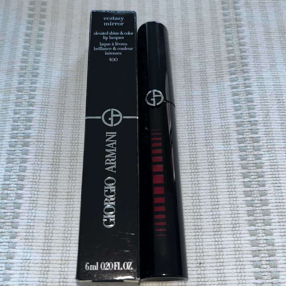 Giorgio Armani Ecstasy Mirror Lip Lacquer in Shade Four Hundred